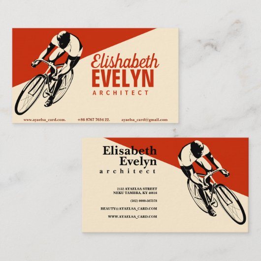 Man tegen racisme Bike Visitekaartje (Voorkant / Achterkant)