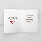 **MAN** THANKSGIVING LIEFDE EN ROMANCE FEESTDAGEN KAART (Binnen)