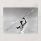 Man Throwing Javelin Briefkaart (Voorkant)