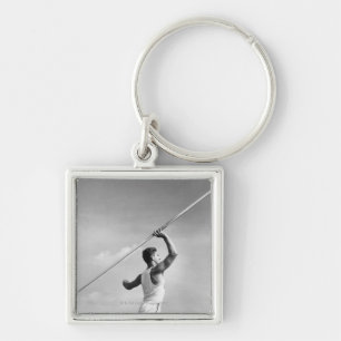 Man Throwing Javelin Sleutelhanger