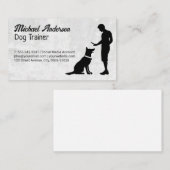 Man Training Hond Visitekaartje (Voorkant / Achterkant)