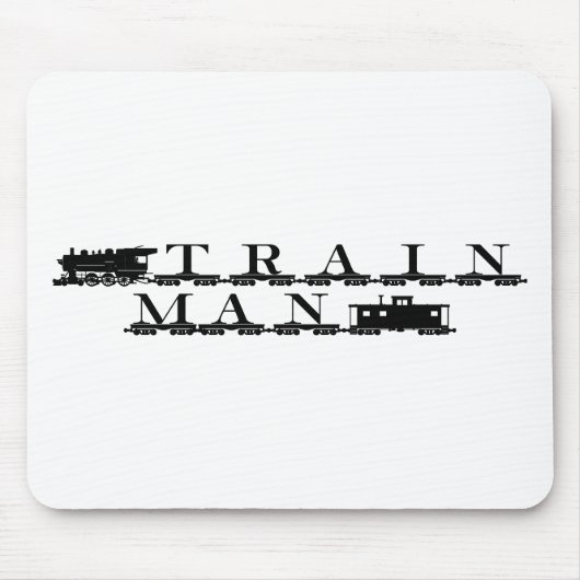 Man treinen muismat (Voorkant)