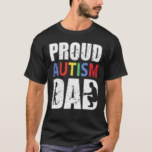 Man Trots Autisme Papa T-shirt