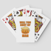 Man, Trumpkin Halloween Pokerkaarten (Achterkant)