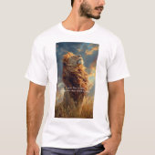 Man Tshirt met Loin Design (Voorkant)