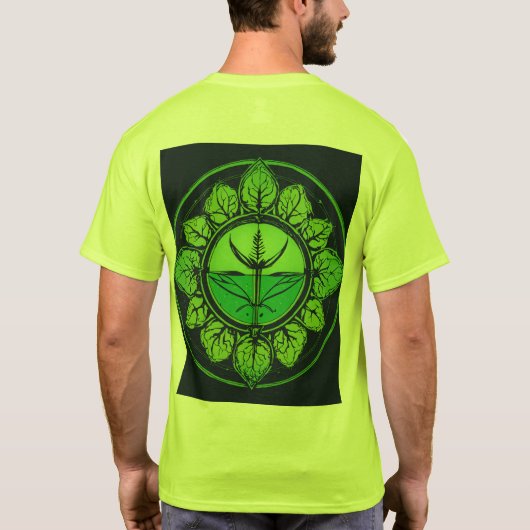 Man T'shirt T-shirt (Achterkant)