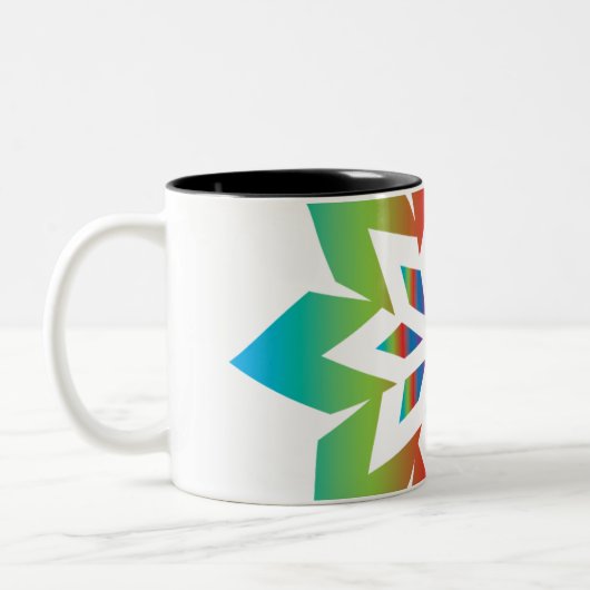 Man Tweekleurige Koffiemok (Links)