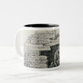 Man Tweekleurige Koffiemok (Voorkant links)