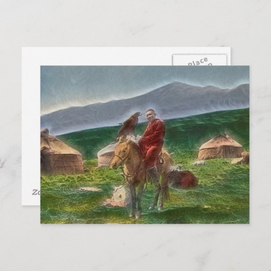 Man uit Kazachstan Briefkaart (Voorkant / Achterkant)