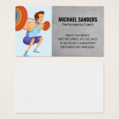 Man-uitlijningsgewicht | Geschiktheid van de sport Visitekaartje (Voorkant /achterkant)