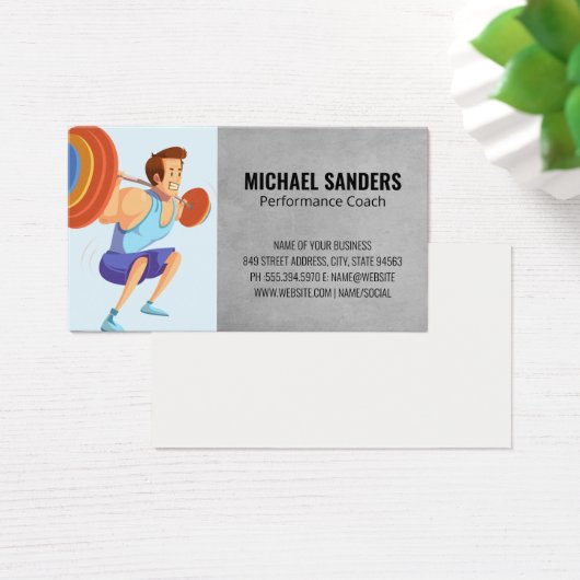 Man-uitlijningsgewicht | Geschiktheid van de sport Visitekaartje (Bureau)