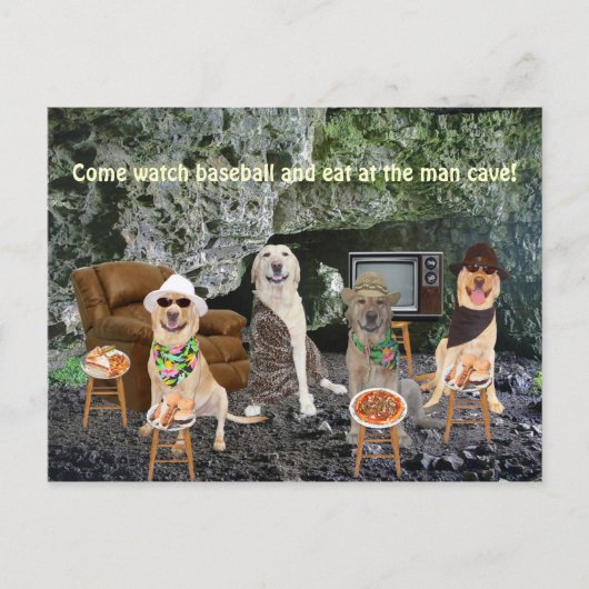 Man - Uitnodiging tot grotten (Voorkant)