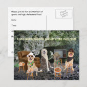  Man - Uitnodiging tot grotten Briefkaart (Voorkant / Achterkant)