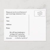  Man - Uitnodiging tot grotten Briefkaart (Achterkant)