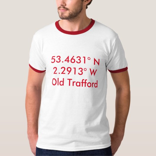 Man Utd - Coördinaten T-shirt (Voorkant)