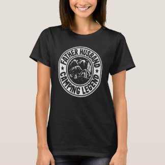 Man Vader Echtgenoot Camping Legende Rv Camper Vad T-shirt