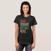 Man Vader Echtgenoot Radio Persoonlijkheid Held T-shirt (Voorkant volledig)