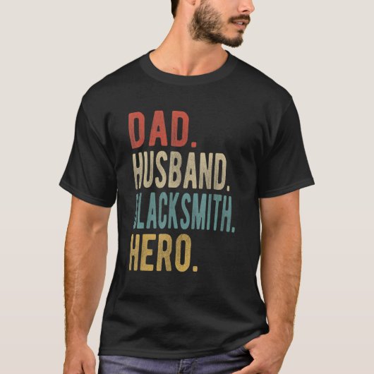Man Vader Echtgenoot Smed Held T-shirt (Voorkant)