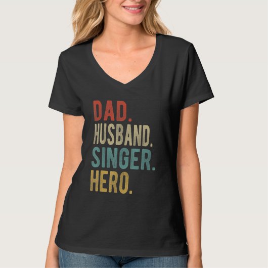 Man Vader Echtgenoot Zanger Held T-shirt (Voorkant)