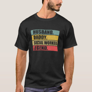 Man Vader Maatschappelijk werker Quote Vaders Da T-shirt