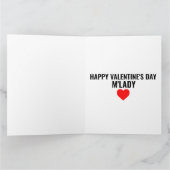 MAN VALENTIJN DAG Wenskaart CAT RENAISSANCE Kaart (Binnen)