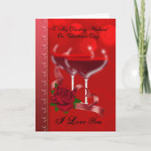 Man Valentijnsdag Kaart met hartbril (Voorkant)