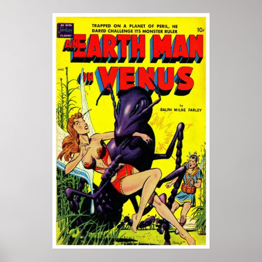 Man van de Aarde op Venus (1951) Poster (Voorkant)
