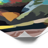 Man van de anatomie Kleurrijke Abstracte kunst Poster (Hoek)