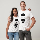 Man van de baard t-shirt (Unisex)