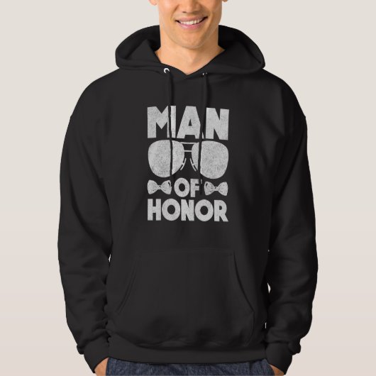 Man van de beste vriendin Wedding Vrijgezellenfees Hoodie (Voorkant)