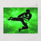 Man van de Bliksem van vechtsporten het Groene Briefkaart (Voorkant)