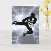 Man van de Bliksem van vechtsporten het Zilveren Kaart (Gele Bloem)