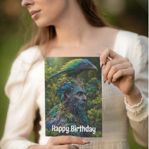 Man van de Bossen Briefkaart