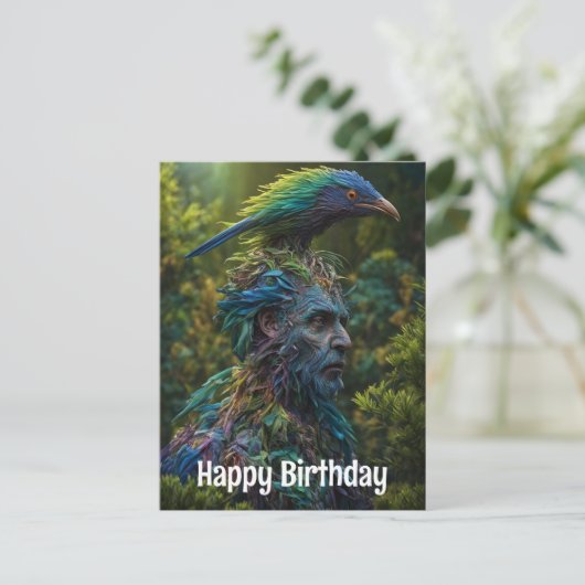 Man van de Bossen Briefkaart (Staand voorkant)