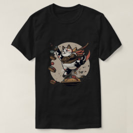 Man van de Japanse kattenvoedseloorlog en T-shirt 