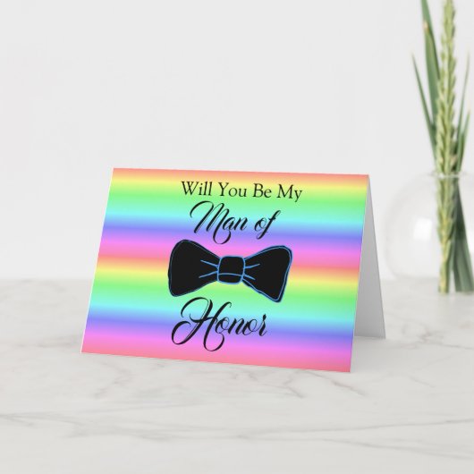 Man van de Kaart van de huwelijkspartij (Voorkant)