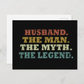 man van de legende van de man myth feestdagenkaart (Voorkant / Achterkant)