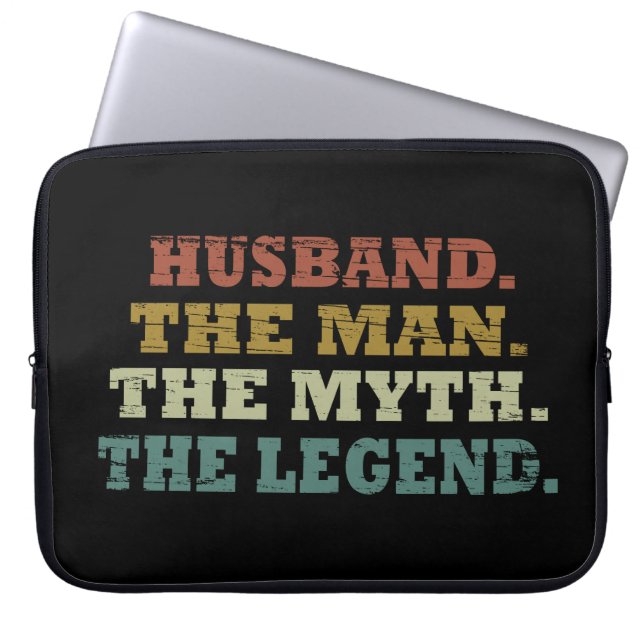 man van de legende van de man myth laptop sleeve (Voorkant)