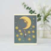  Man van de maan Briefkaart (Staand voorkant)