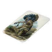 Man van de Mandanijnse stam in het kostuum van Magneet (Linkerzijde)