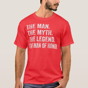 Man van de Mannen Brides van de Honor Wedding Brid T-shirt