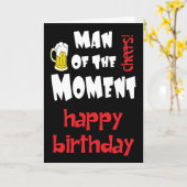 Man van de "Moment Birthday Card" Kaart (Gele Bloem)