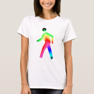 Man van de regenboog t-shirt