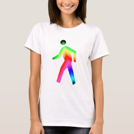 Man van de regenboog t-shirt (Voorkant)