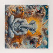 man van de spirituele olifant legpuzzel (Horizontaal)