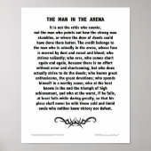 Man van de tattoo in arena poster (Voorkant)