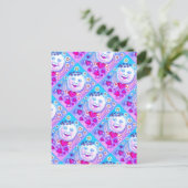 MAN VAN DE valentijn IN DE MOON, ZEER VEELEMATIGE  Feestdagenkaart (Staand voorkant)