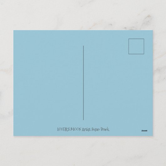 MAN VAN DE valentijn IN DE MOON, ZEER VEELEMATIGE Feestdagenkaart (Achterkant)