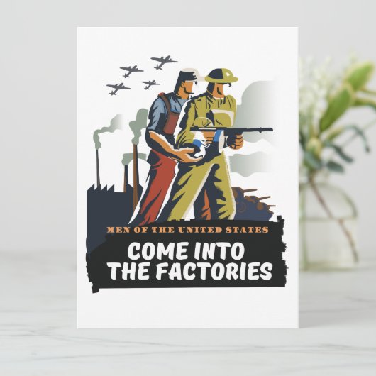 Man van de Verenigde Staten, WW2-poster (Staand voorkant)