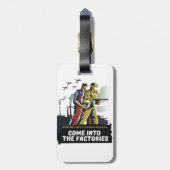 Man van de Verenigde Staten, WW2-poster Bagagelabel (Achterkant verticaal)